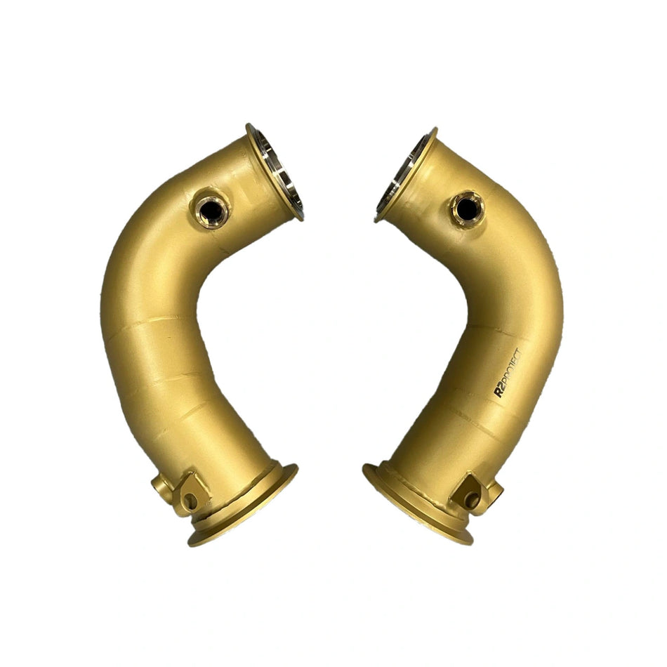 R2P Bmw M5 - M8 F90-F91-F92-F93 - Primary Downpipe - Isı Yalıtım Kaplamalı