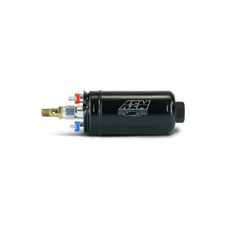 AEM Bomba de Combustible Externa de Alto Flujo (400 LPH / 1200+ CV) – Reemplazo Bosch 044 para Sistemas EFI de Alto Rendimiento