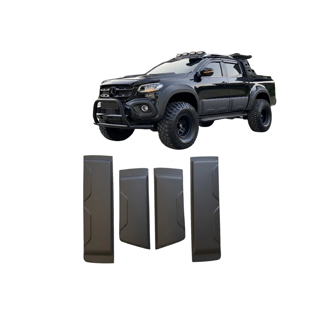 Apex Aero Design - Mercedes X Class W470 (2017+) - Cubierta de Carrocería (4 Piezas) - Body Cladding