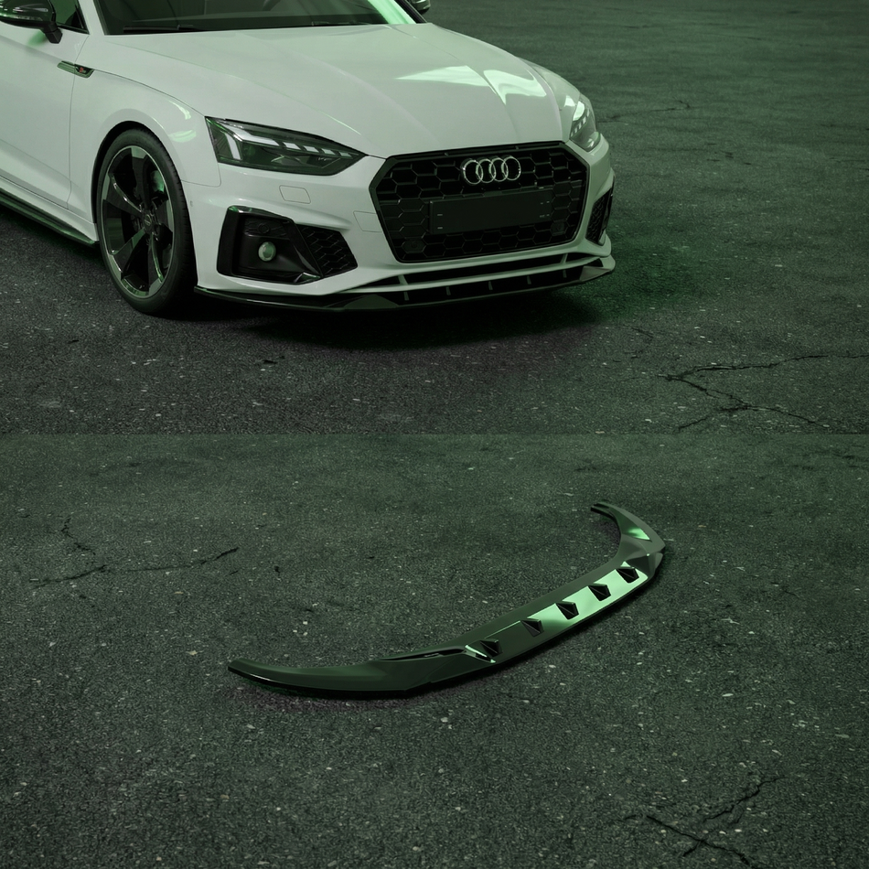 Apex Aero Design Front Splitter Audi A5 / S5 F5 Facelift (ABS Negro Brillo) – Mejora Aerodinámica para Audi A5/S5 (2019-2024)