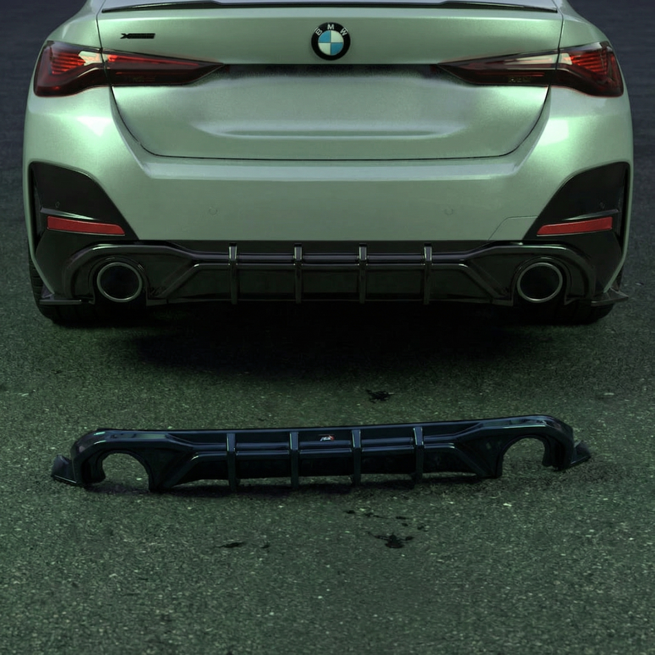 Apex Aero Design G26-RV Difusor Trasero (Gloss Black) – Estética Racing para BMW Serie 4 G26 Gran Coupé (2021+)
