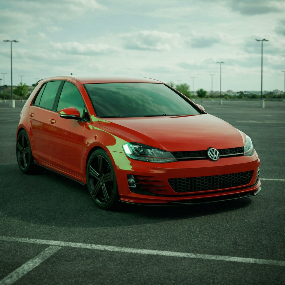 Apex Aero Design Kit de Carrocería de 6 Piezas (Plástico ABS Negro Brillo) – Estética Deportiva para Volkswagen Golf Mk7 GTI (2013-2016)