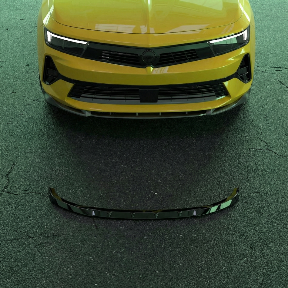 Apex Aero Design Splitter Delantero (ABS Negro Brillo) – Estilo Deportivo para Opel Astra L (2020-Presente)