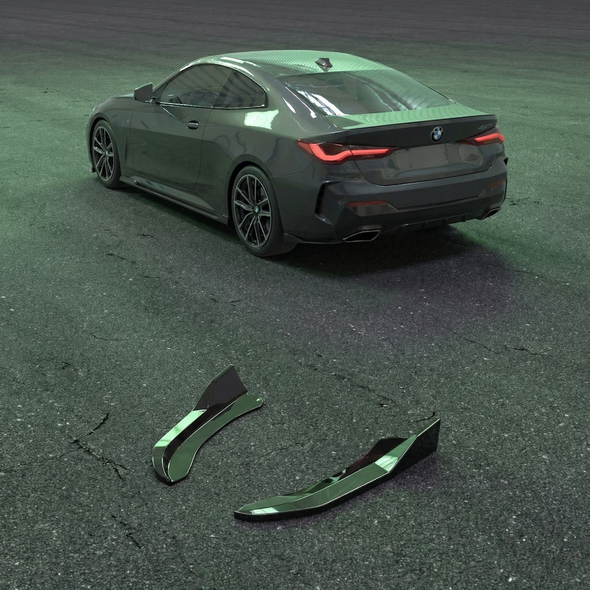 Apex Aero Design - BMW 4 Series Coupe G22/G23 (2020-2024) - Rear Side Splitter