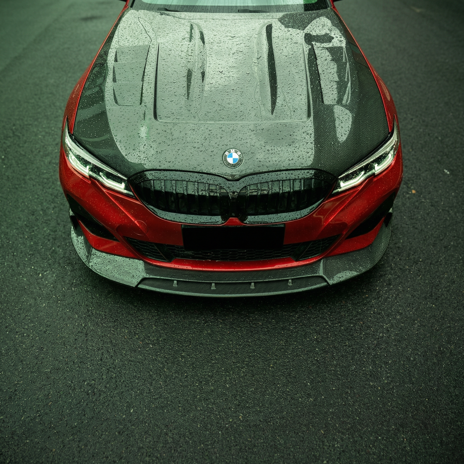 Drifton Splitter de Labio Frontal en Fibra de Carbono (3K Twill) – Estilo M-Sport para BMW Serie 3 G20 (2019+)