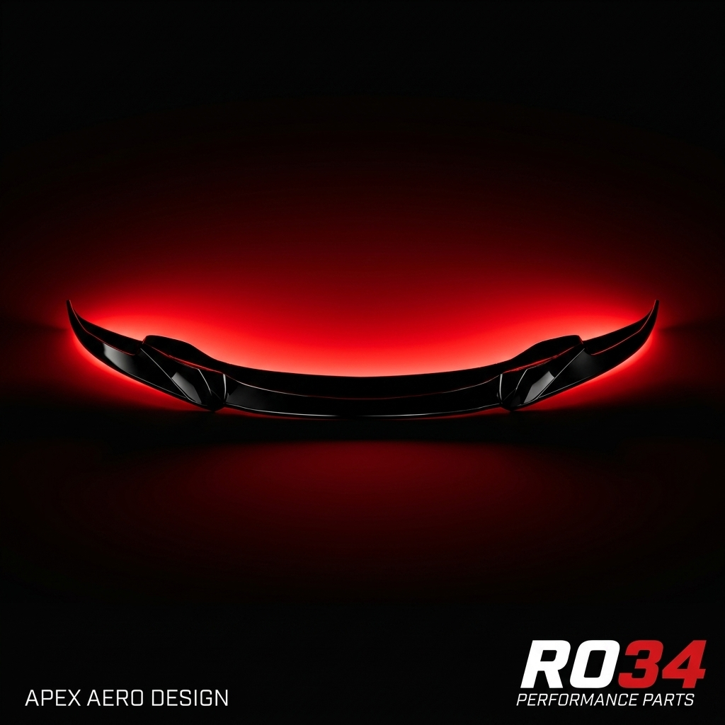 Apex BMW M3 E92 Splitter - Dramatic Backlit Hero - RO34