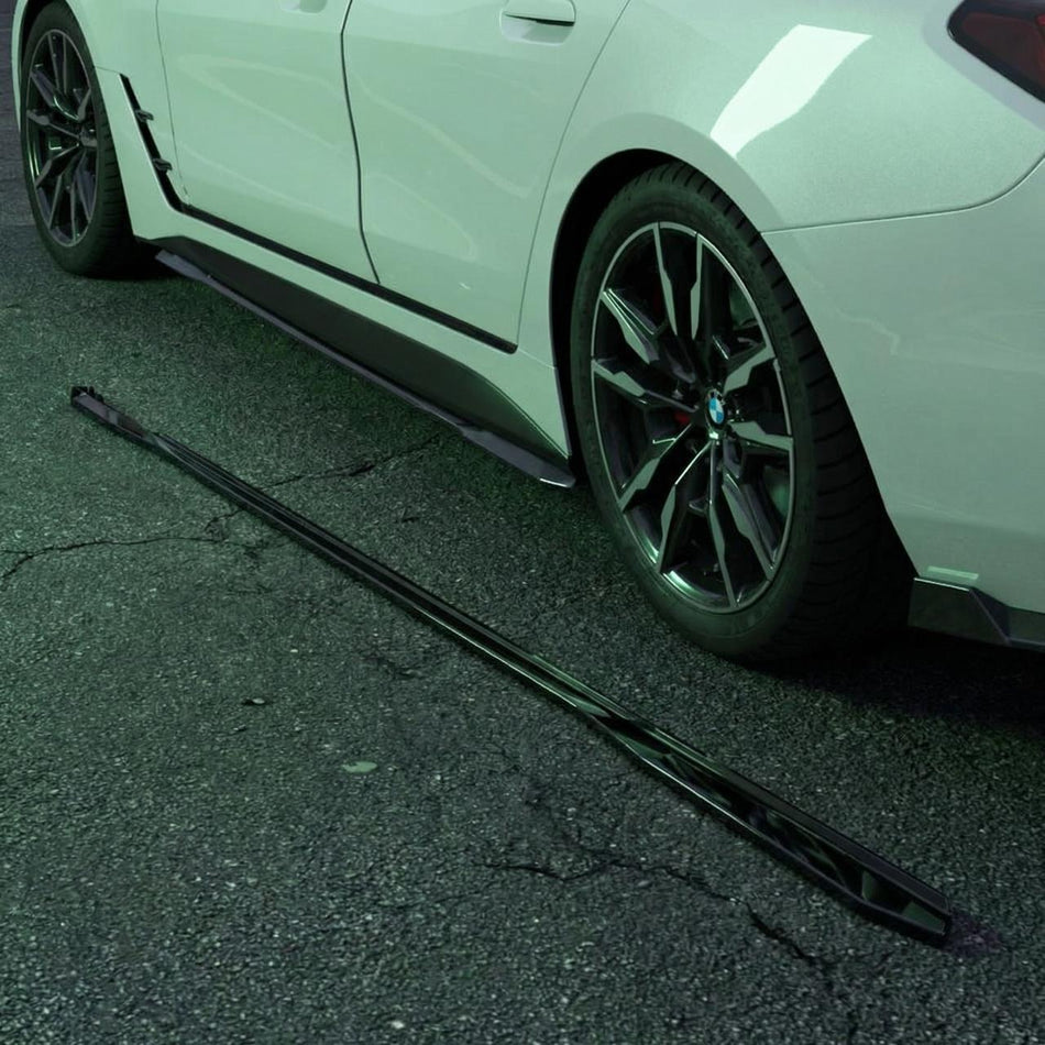 Apex Aero Design BMW Serie 4 G26 Gran Coupé (2021+) Taloneras Laterales (Gloss Black) – Estilo Deportivo para BMW