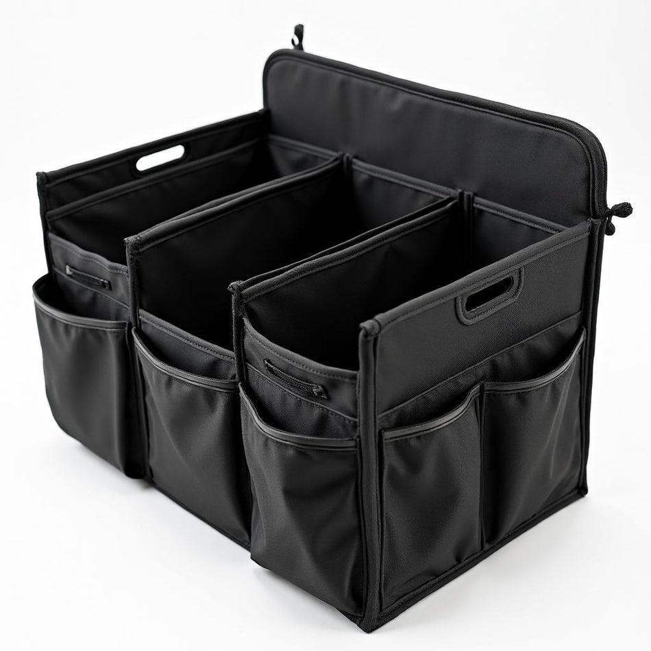 Professional trunk organizer with compartments