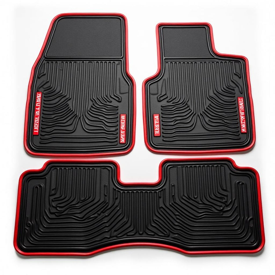Universal all-weather floor mats set